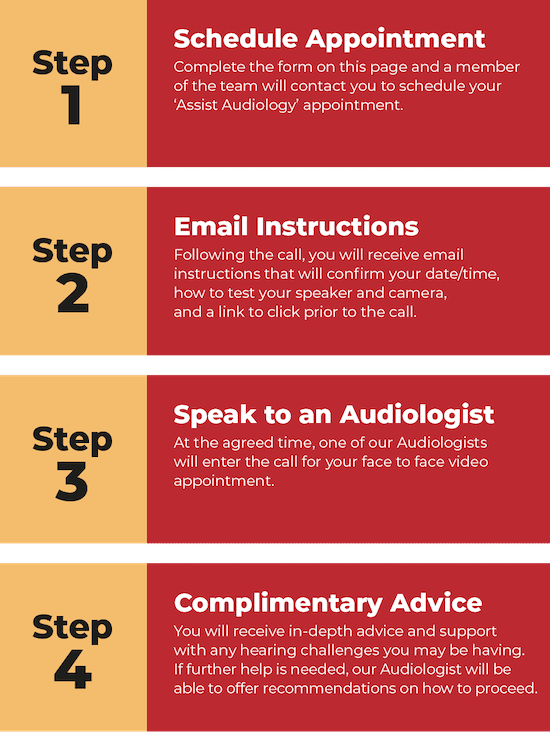Virtual Audicles appointment steps