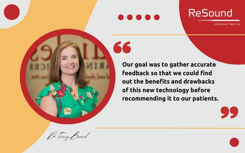 Our goal was to gather accurate feedback so that we could find out the benefits and drawbacks of this new technology before recommending it to our patients.