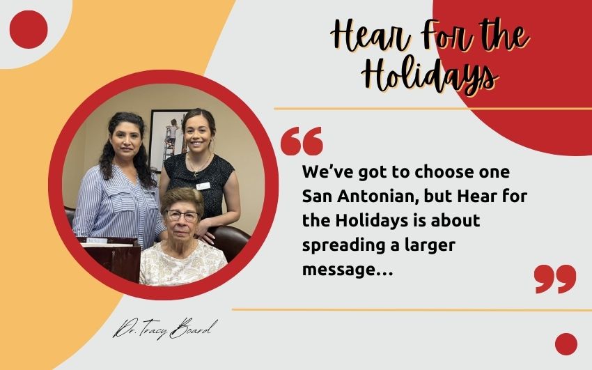 We’ve got to choose one San Antonian, but Hear for the Holidays is about spreading a larger message